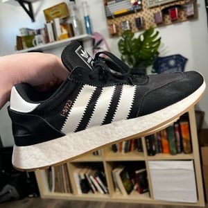 Adidas I-5923 black with gum soles Size 12